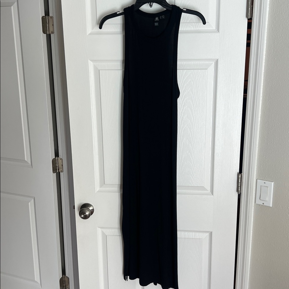 Black Volcom Racerback Maxi Dress